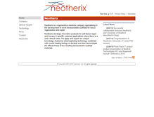 Tablet Screenshot of neotherix.com